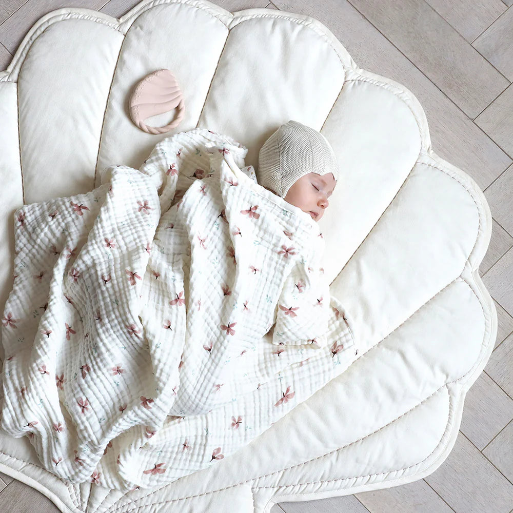 Swaddle GOTS - Windflower creme