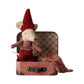 Christmas baby mouse in a suitcase