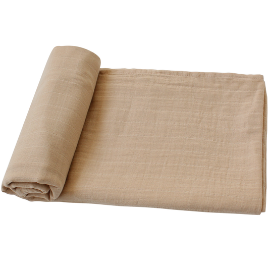 Swaddle / Manta Muselina 100% algodón orgánico - Taupe