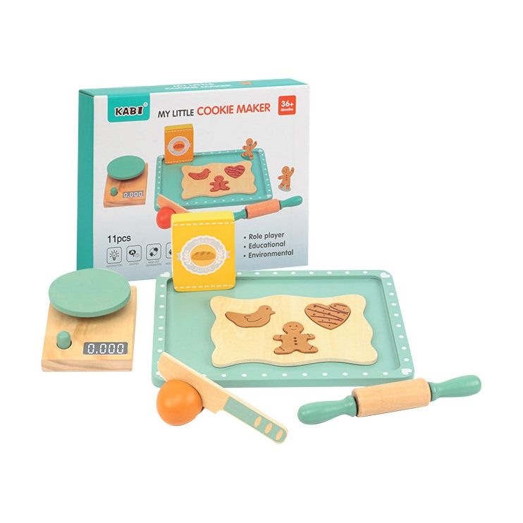 Set para hacer galletas madera