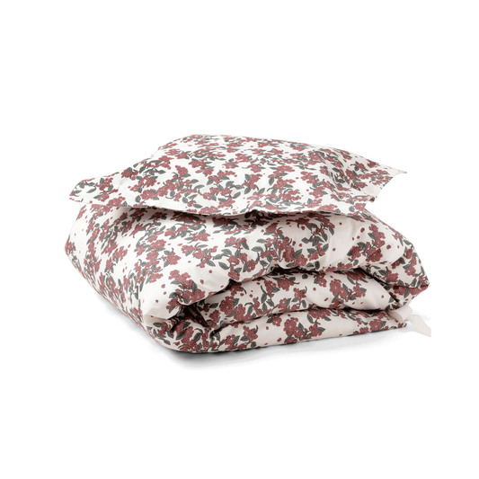 Funda de plumón percale cuna Junior - Cherrie Blossom