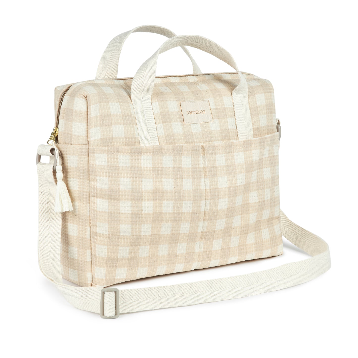 Bolso cambiador impermeable Gala - Ivory Checks