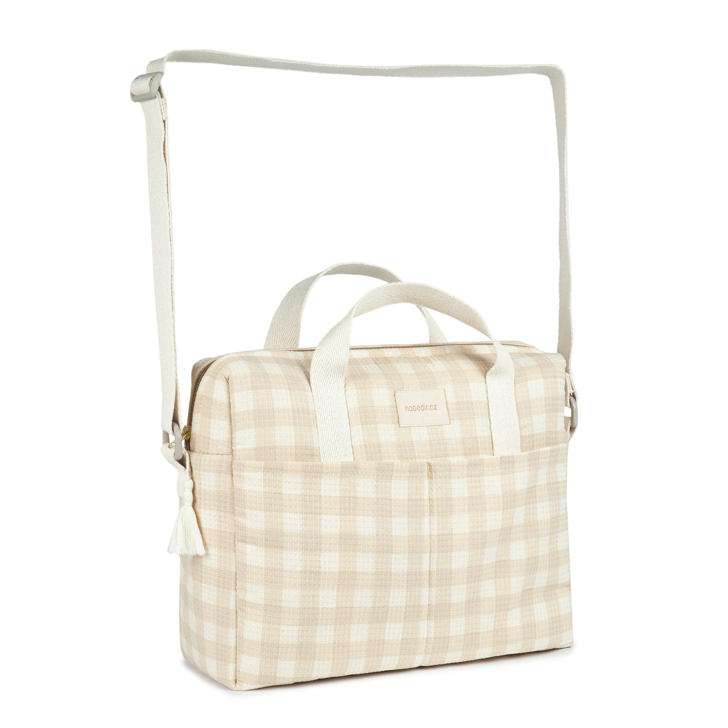 Bolso cambiador impermeable Gala - Ivory Checks