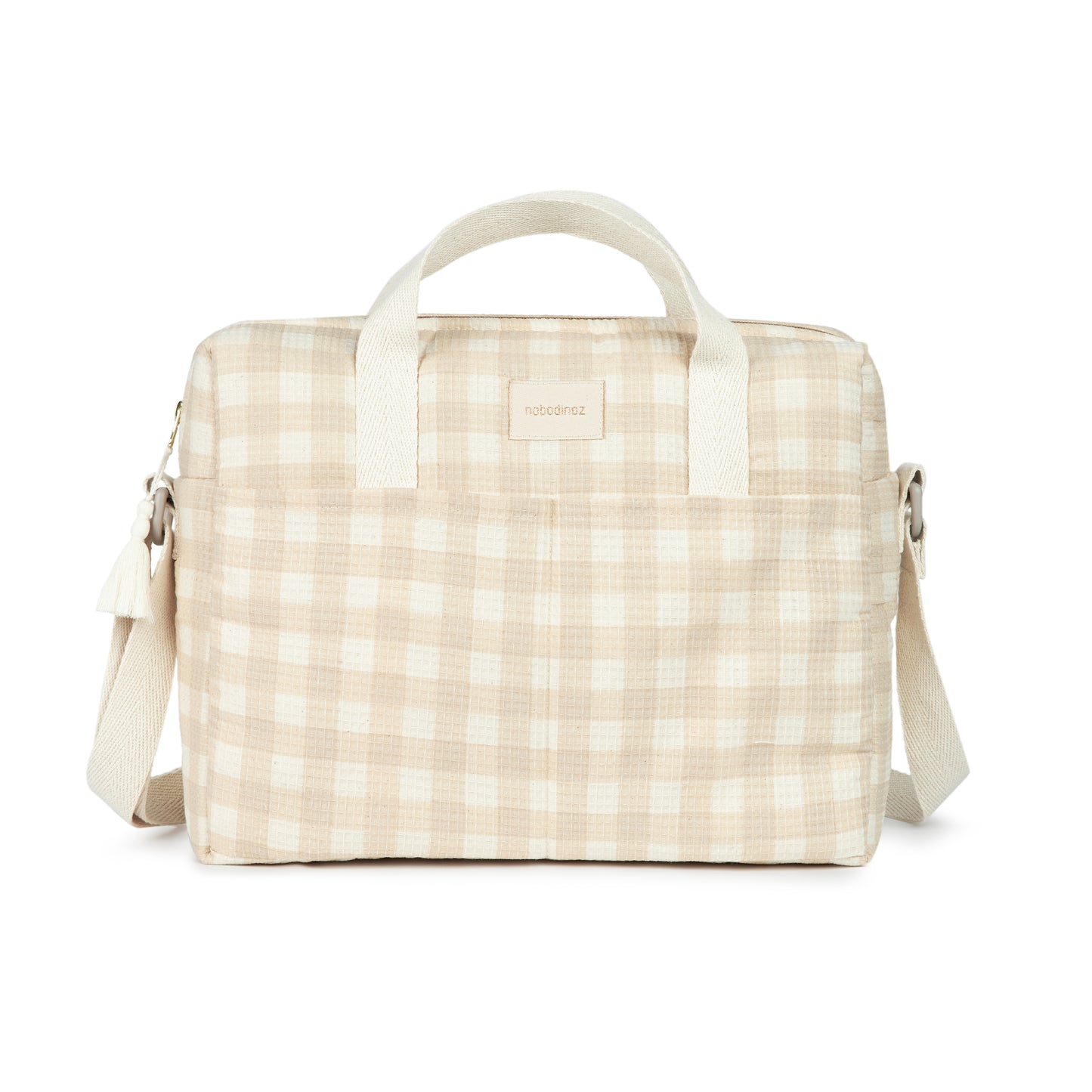 Bolso cambiador impermeable Gala - Ivory Checks