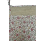 Bolsillo organizador de cuna - Beige y flores rosa