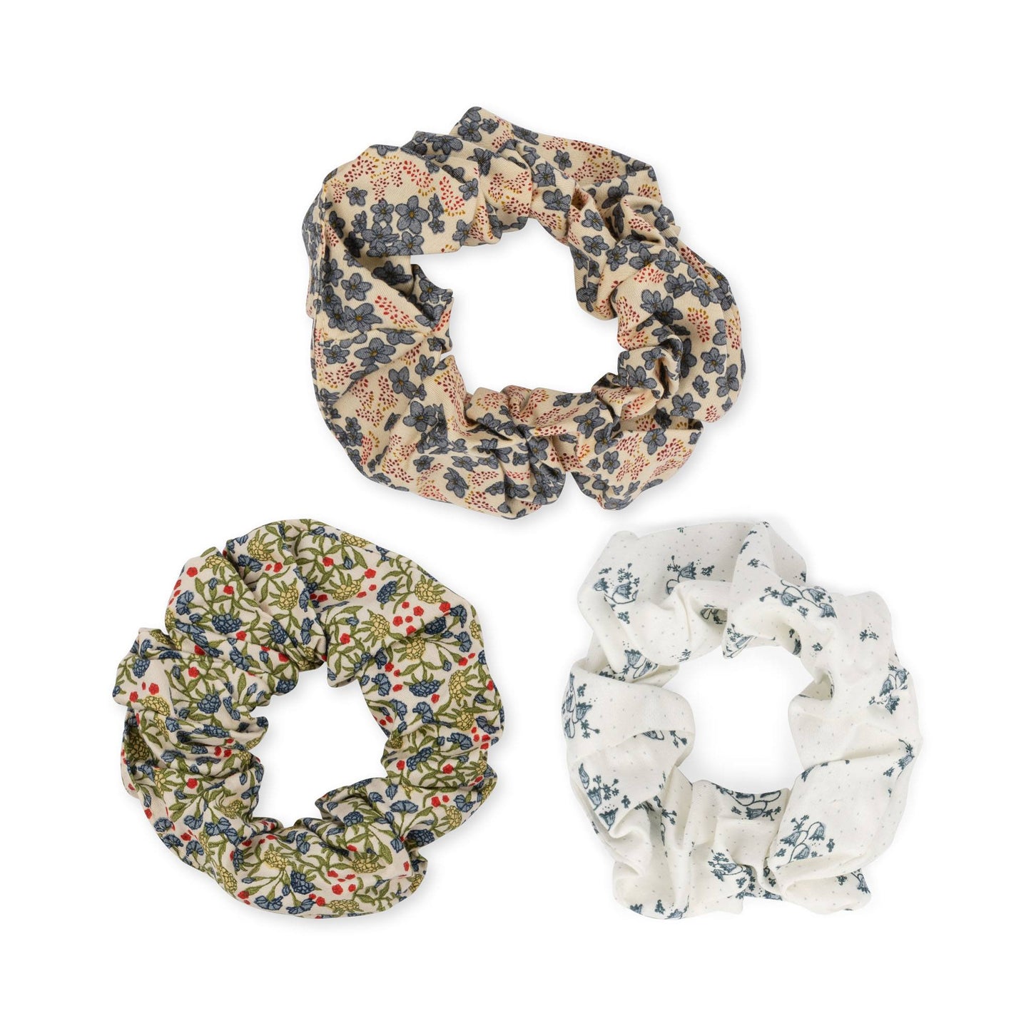 Colets Scrunchies Small - Clochette / Bleu / Jardin